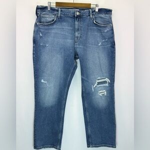 Tommy Jeans Men's Relaxed Straight Distressed Denim Jeans Size 38x30